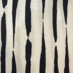 Emilia rayado zebra crema negro